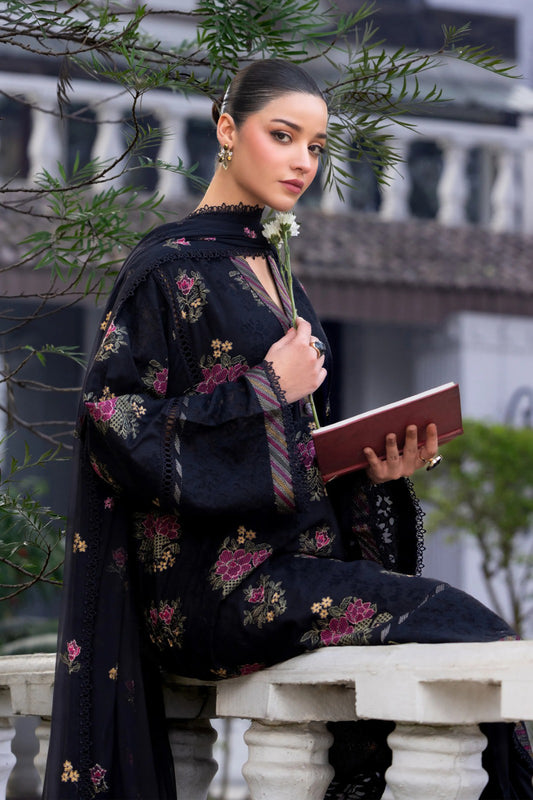 Bareeze 3PC Embroidered Lawn Suit with Embroidered chiffon Dupatta -BS2255