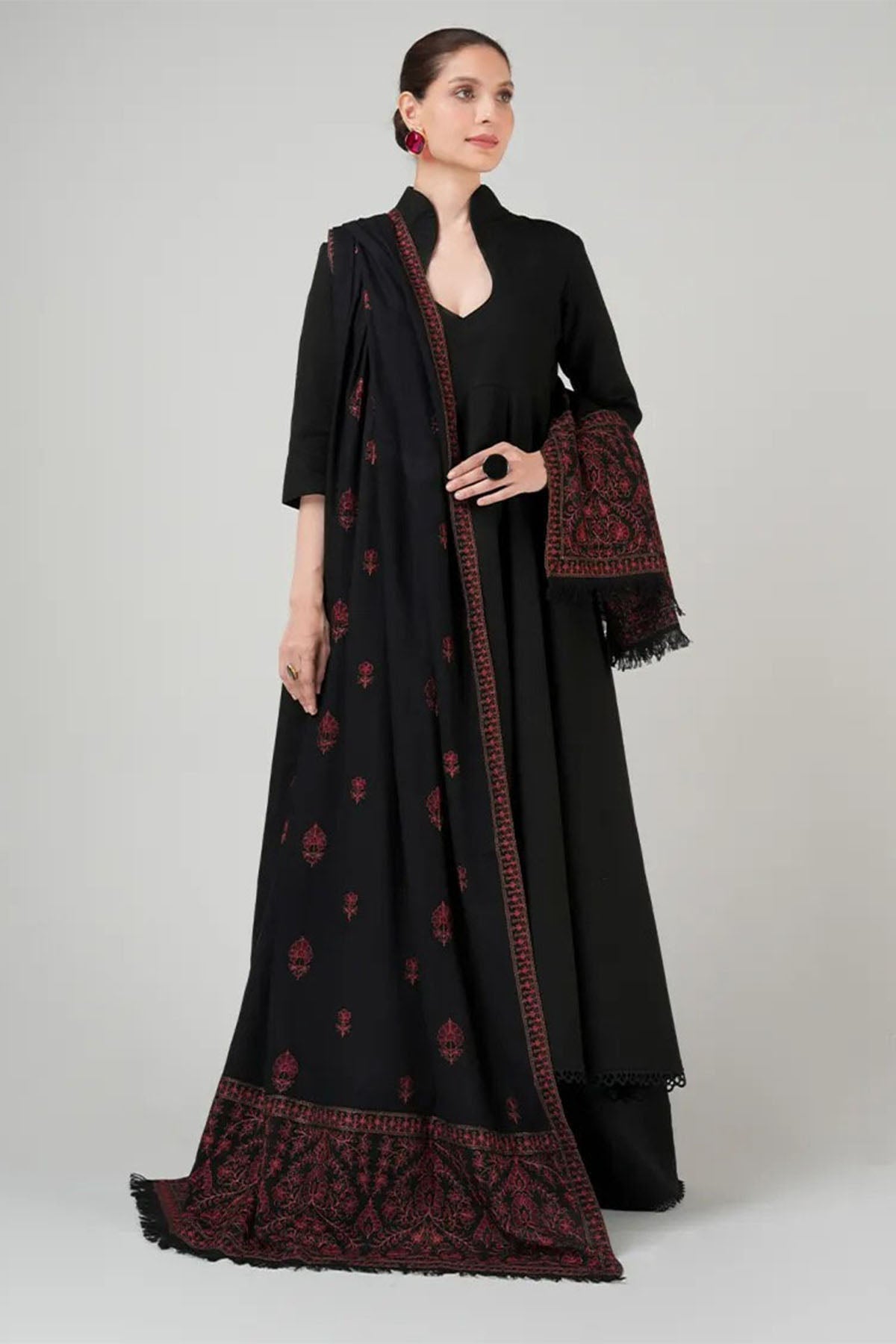Bareeze 3PC Dhanak Suit with Heavy Embroidered Shawal -BS1978