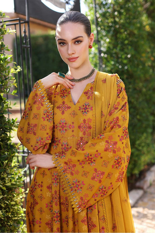 Bareeze Embroidered Lawn 3pc with Embroidered Crinkle Chiffon Dupatta - BS1833