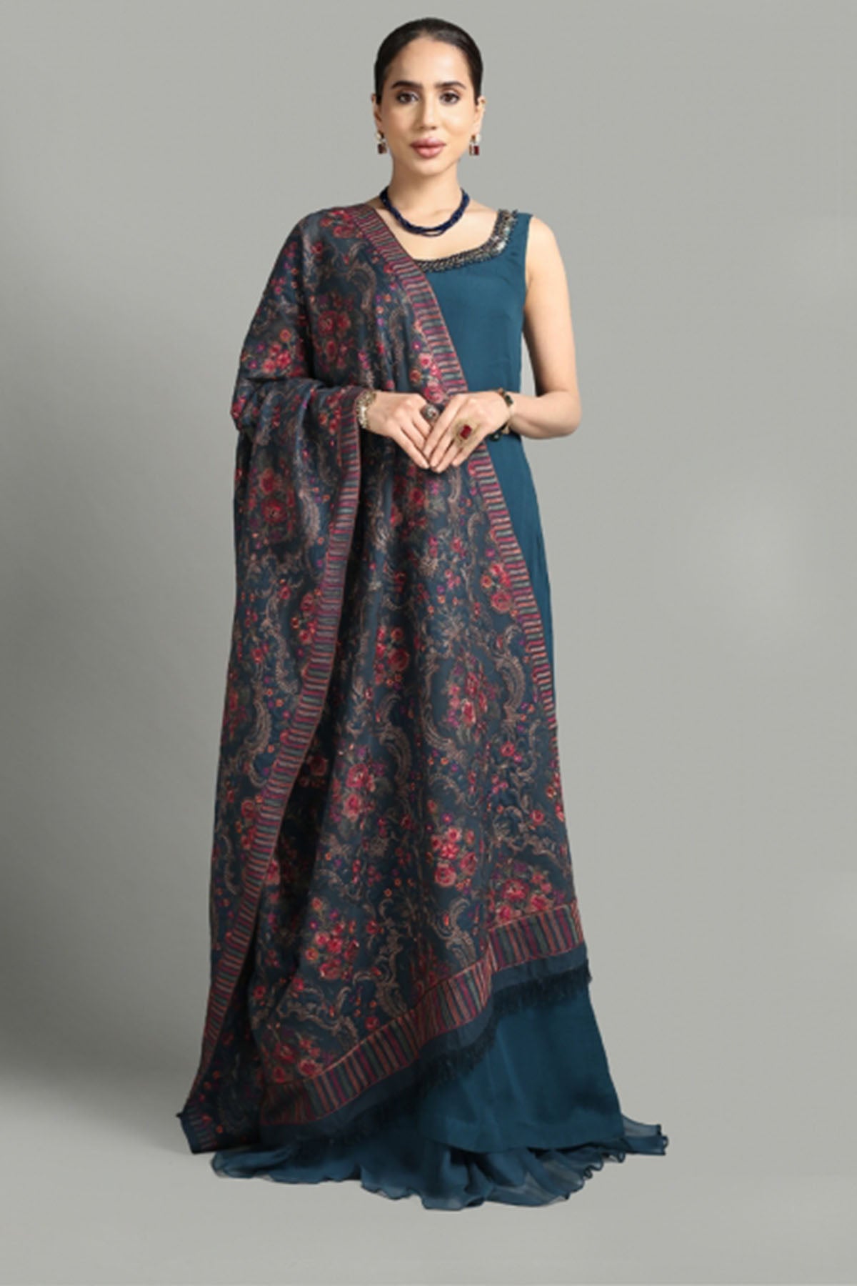 Bareeze 3PC Dhanak Suit with Heavy Embroidered Shawal -BS1942