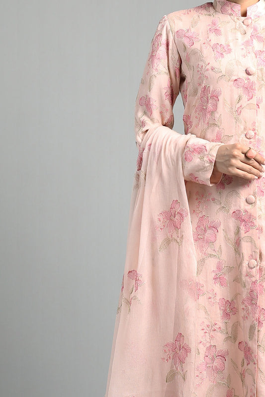 Bareeze Embroidered Lawn 3pc with Embroidered Chiffon Dupatta- BS1878