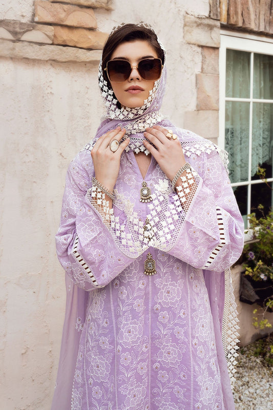 Bareeze Embroidered Lawn 3pc with Embroidered Crinkle Chiffon Dupatta - BS10