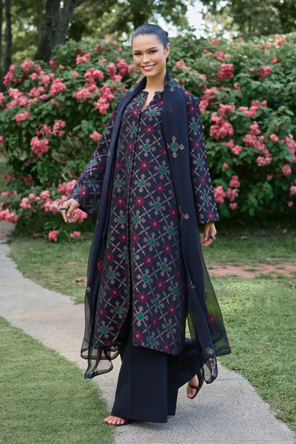 Bareeze 3PC Embroidered Karandi Suit with Embroidered Karandi Shwal -BS2303