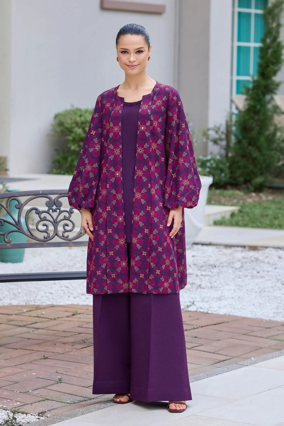 Bareeze 3PC Embroidered Karandi Suit with Embroidered Karandi Shwal -BS2304