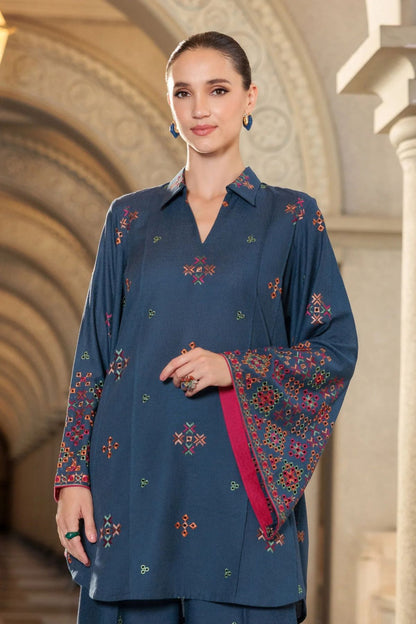 Bareeze 3PC Embroidered Karandi Suit with Embroidered Karandi Shwal -BS2305