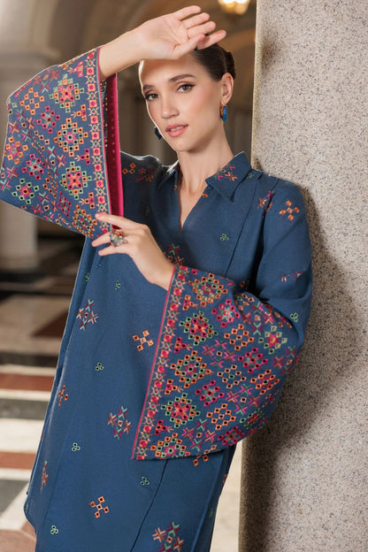Bareeze 3PC Embroidered Karandi Suit with Embroidered Karandi Shwal -BS2305