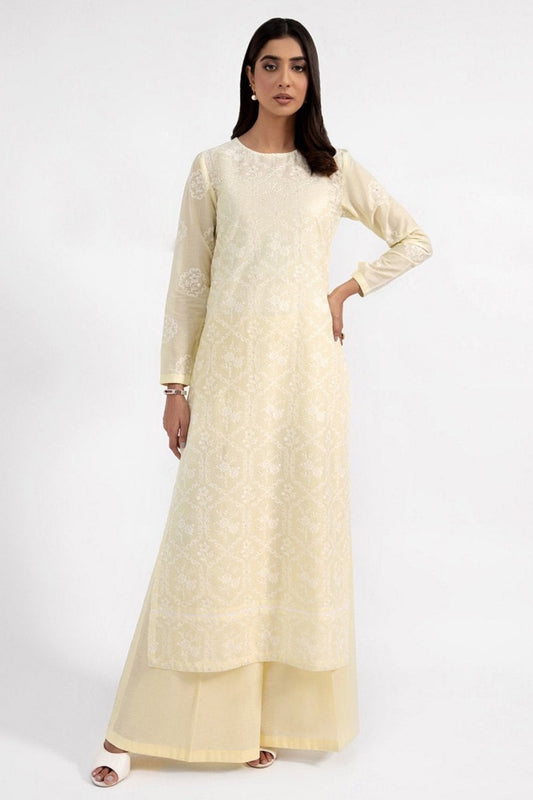 Bareeze 3PC Embroidered Lawn Suit with pure chiffon Dupatta - BS1629