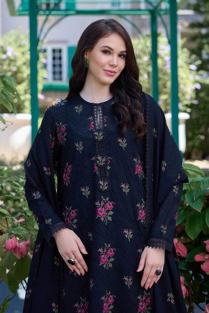 Bareeze 3PC Embroidered Karandi Suit with Embroidered Karandi Shwal -BS2306