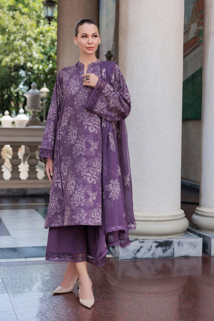 Bareeze 3PC Embroidered Karandi Suit with Embroidered Karandi Shwal -BS2309