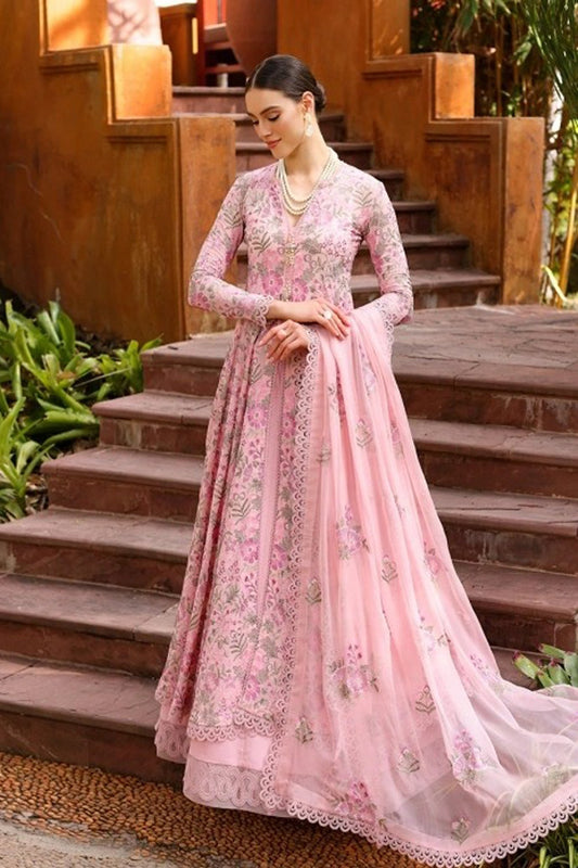 Bareeze Embroidered Lawn 3pc with Bamber Chiffon dupatta- BS1698