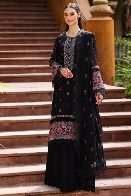 Bareeze Embroidered Lawn 3pc with Bamber Chiffon dupatta- BS1700