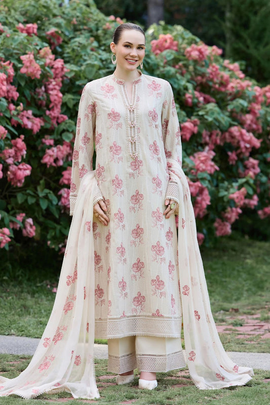 Bareeze 3PC Embroidered Karandi Suit with Embroidered Karandi Shwal -BS2308