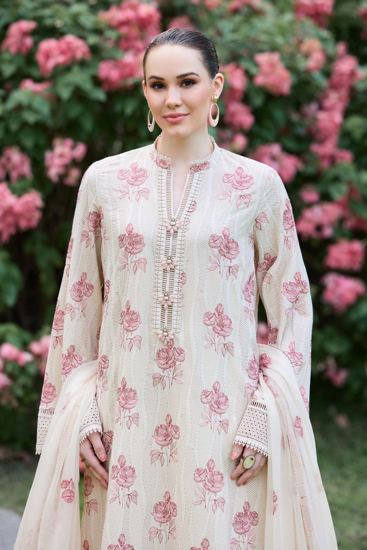 Bareeze 3PC Embroidered Karandi Suit with Embroidered Karandi Shwal -BS2308