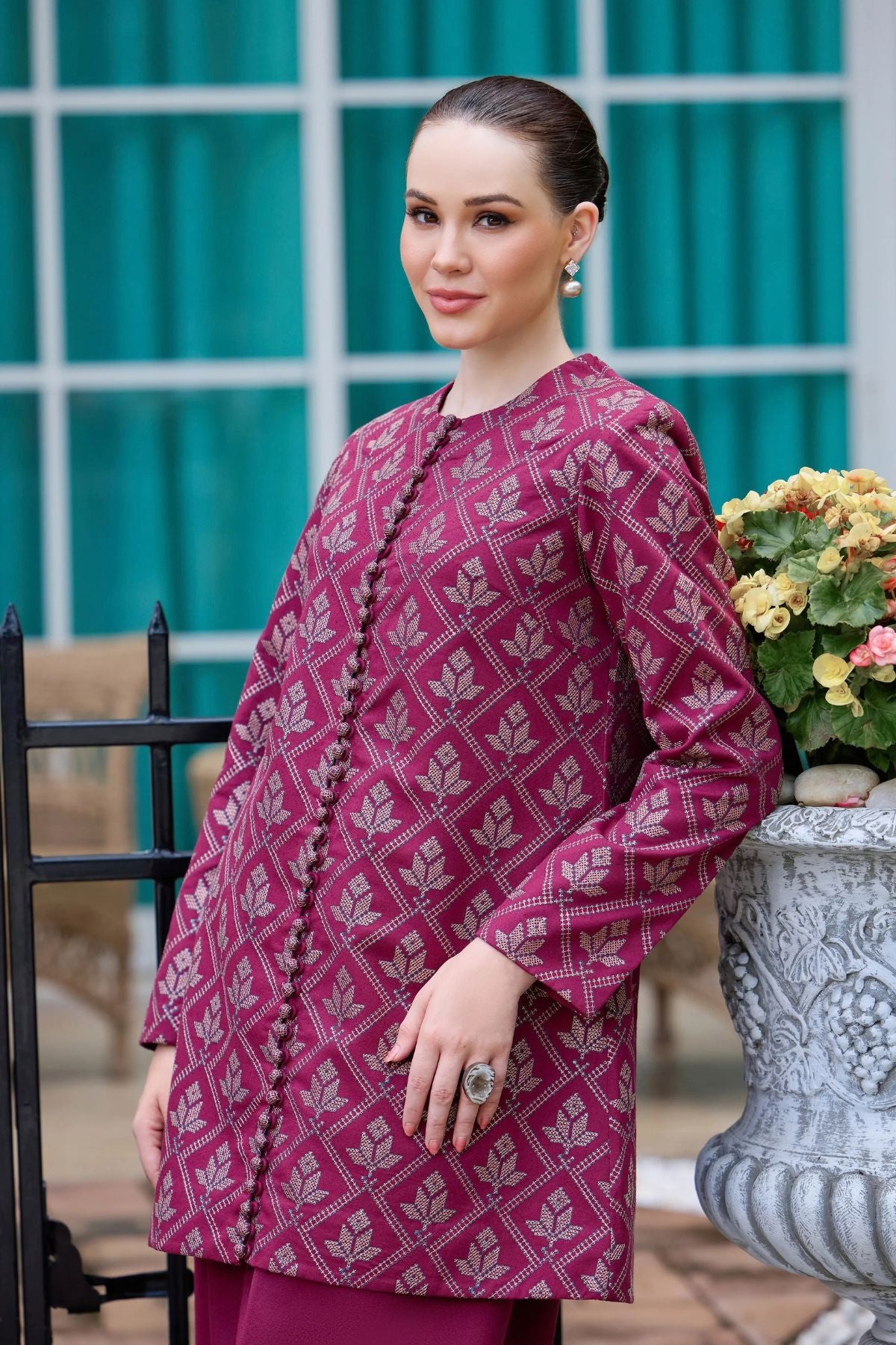 Bareeze 3PC Embroidered Karandi Suit with Embroidered Karandi Shwal -BS2302
