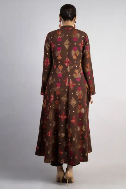 Bareeze Embroidered Dhanak 3pc with Embroidered Shawal- BS2151