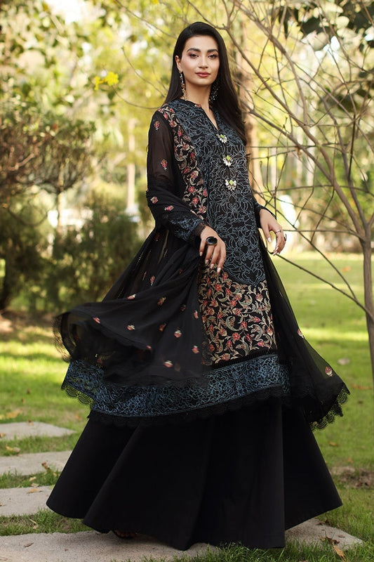 Bareeze 3PC Embroidered Lawn Suit with pure chiffon Dupatta - BS102125