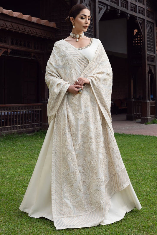 Bareeze 3PC Suit with Embroidered Slub Net Shwal -BS2314
