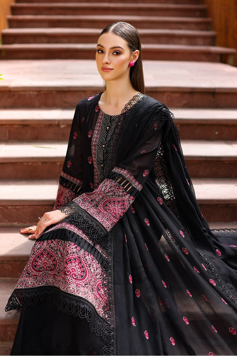 Bareeze Embroidered Lawn 3pc with Bamber Chiffon dupatta- BS1700