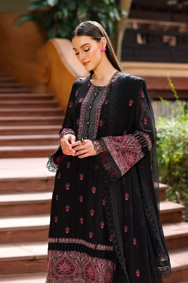 Bareeze Embroidered Lawn 3pc with Bamber Chiffon dupatta- BS1700