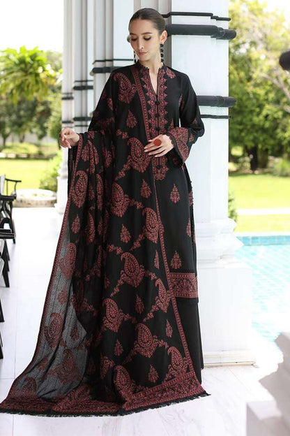Bareeze 3PC Embroidered Dhanak Suit with Heavy Embroidered Shawal -BS1965