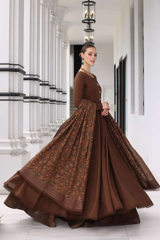 Bareeze 3PC Dhanak Suit with Heavy Embroidered Shawal -BS1984