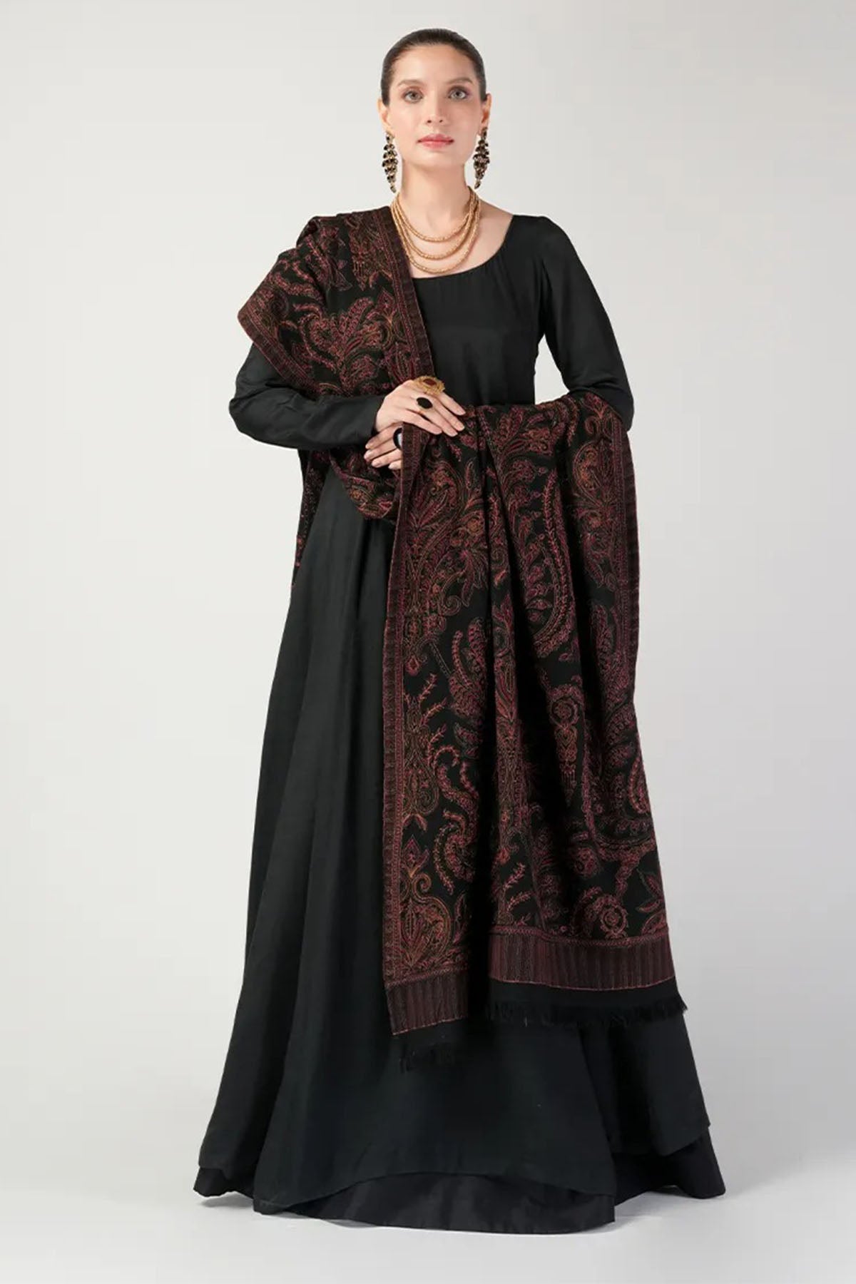 Bareeze 3PC Dhanak Suit with Heavy Embroidered Shawal -BS1979