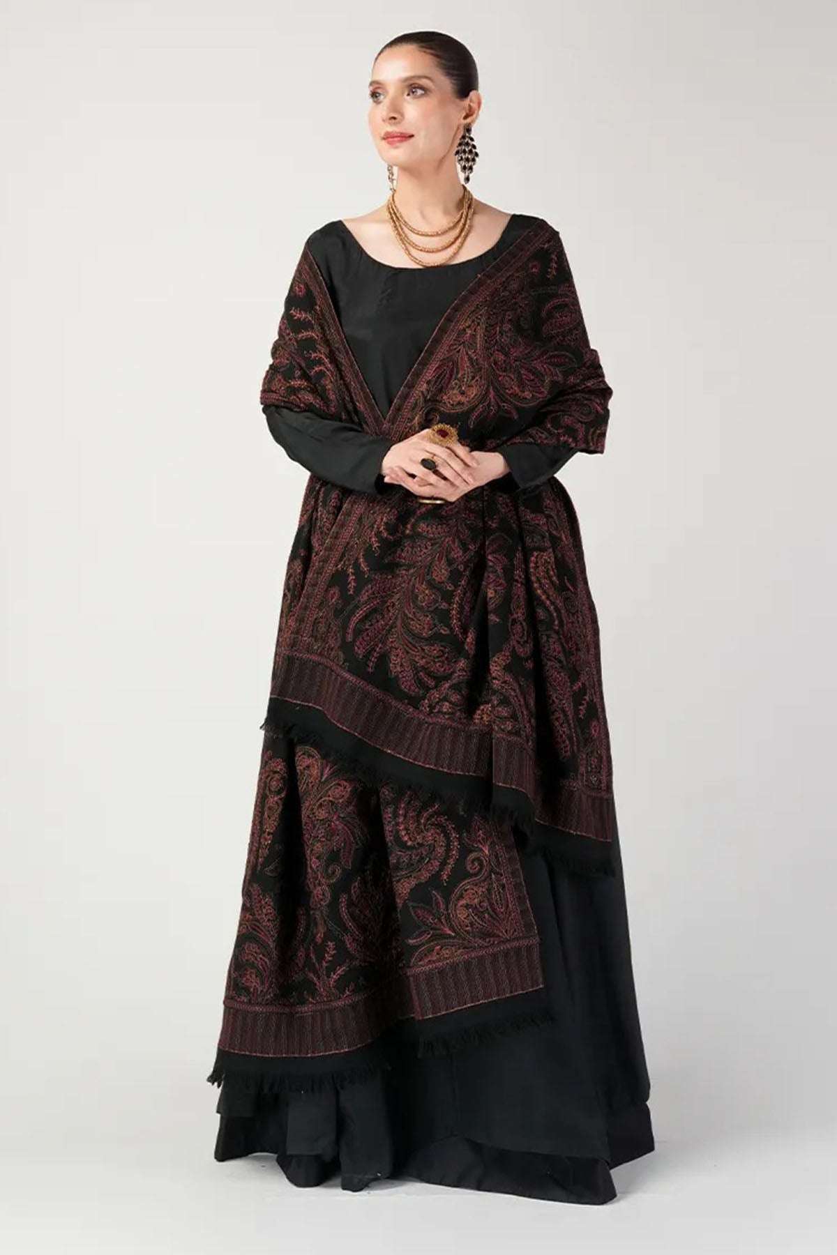 Bareeze 3PC Dhanak Suit with Heavy Embroidered Shawal -BS1979