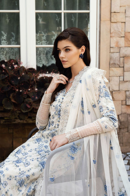 Bareeze Embroidered Lawn 3pc with Embroidered Chiffon Dupatta- BS1997