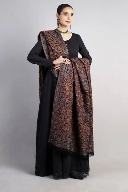 Bareeze 3PC Embroidered Dhanak Suit with Heavy Embroidered Shawal -BS2062