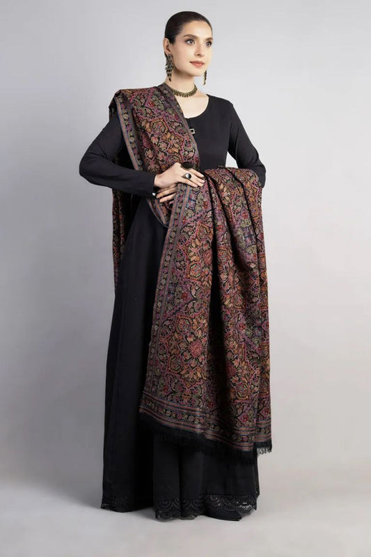 Bareeze 3PC Embroidered Dhanak Suit with Heavy Embroidered Shawal -BS2062