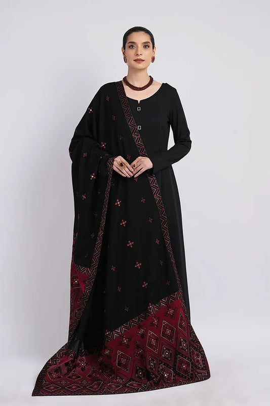 Bareeze 3PC Dhanak Suit with Heavy Embroidered Shawal -BS2060