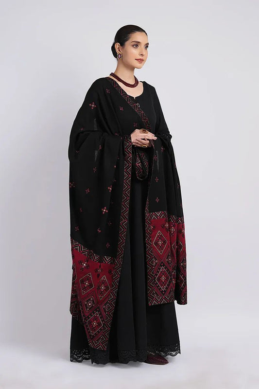 Bareeze 3PC Dhanak Suit with Heavy Embroidered Shawal -BS2060