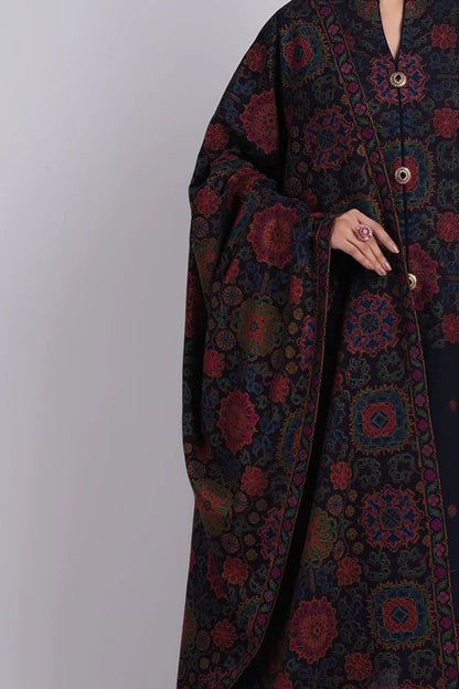 Bareeze 3PC Embroidered Dhanak Suit with Heavy Embroidered Shawal -BS2056