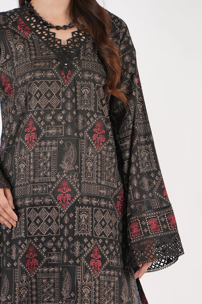 Bareeze 3PC Embroidered karandi Suit with Embroidered Shwal -BS2077