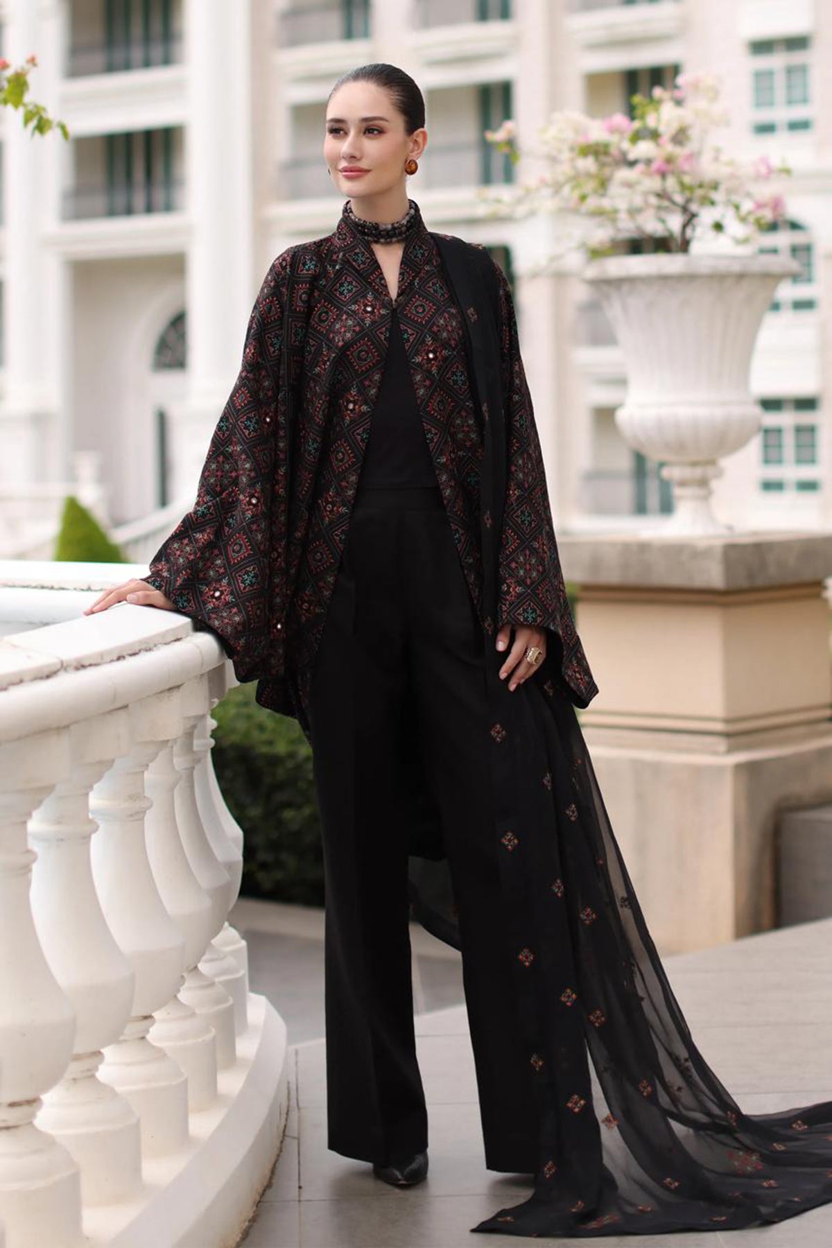 Bareeze 3PC Embroidered Dhanak Suit with Embroidered Shwal -BS2139