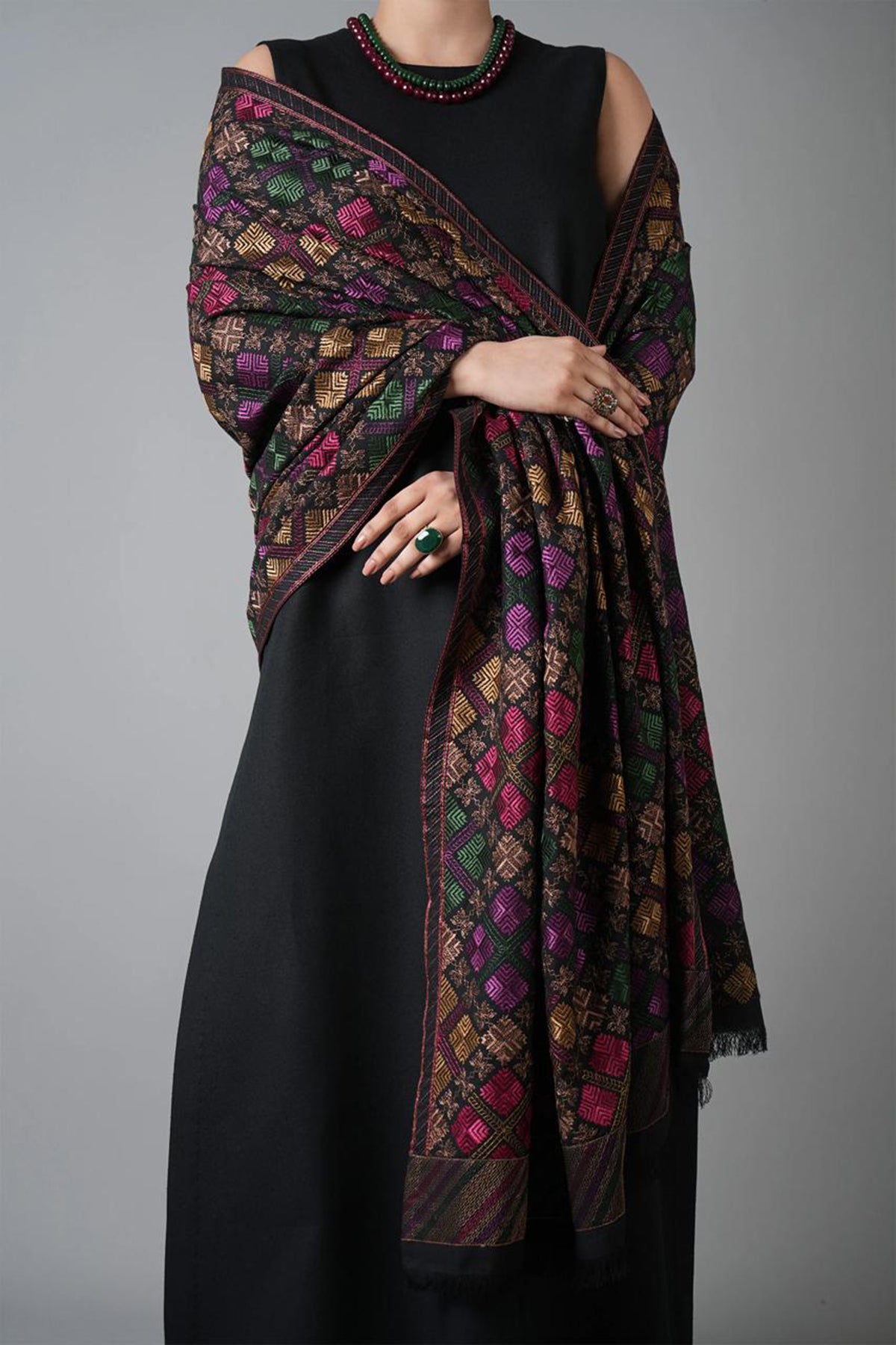 Bareeze 3PC Dhanak  Suit with Embroidered Shwal -BS2141