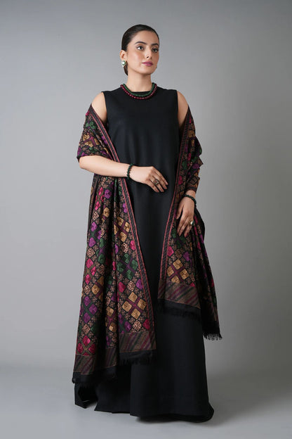 Bareeze 3PC Dhanak  Suit with Embroidered Shwal -BS2141