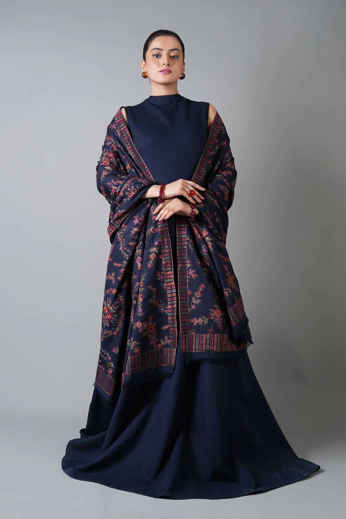 Bareeze 3PC Dhanak Suit with Embroidered Shwal -BS2142