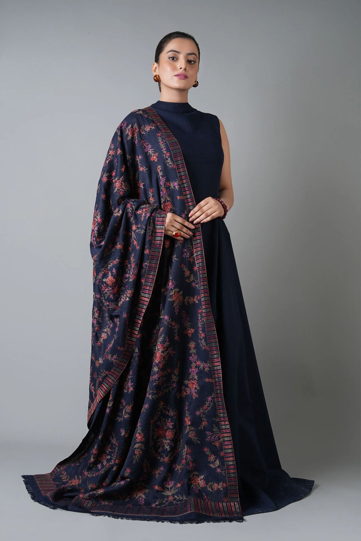 Bareeze 3PC Dhanak Suit with Embroidered Shwal -BS2142