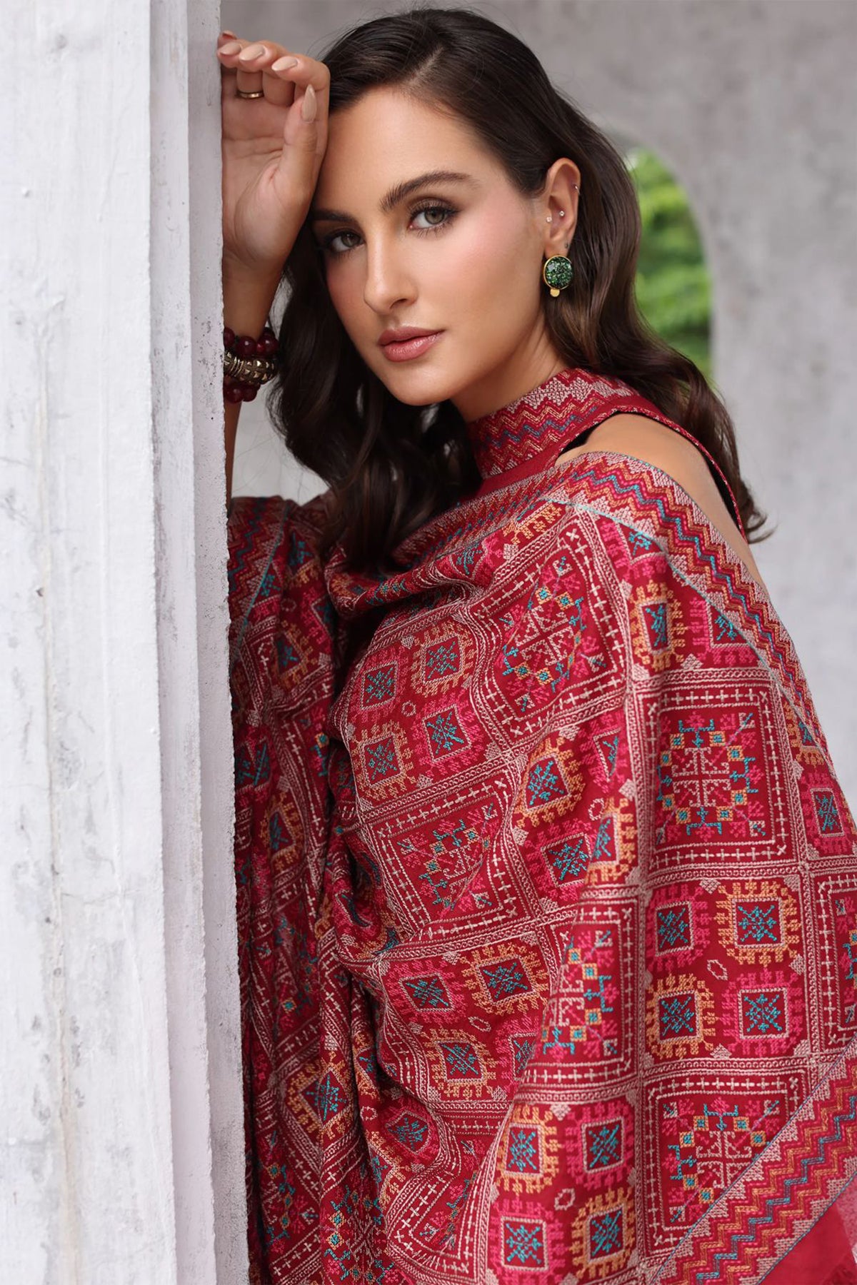 Bareeze 3PC Embroidered Dhanak Suit with Embroidered Shwal -BS2144