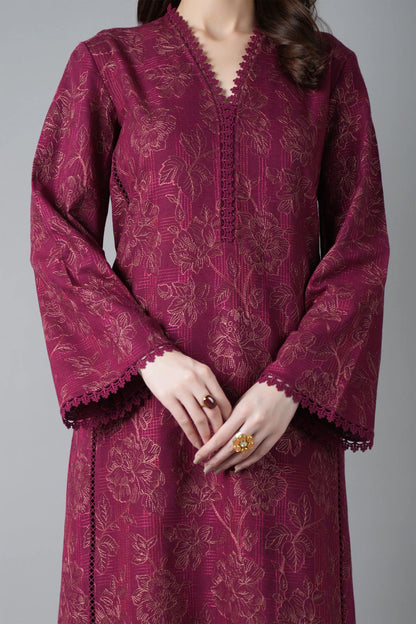 Bareeze 3PC Embroidered Dhanak Suit with Embroidered Shwal -BS2147