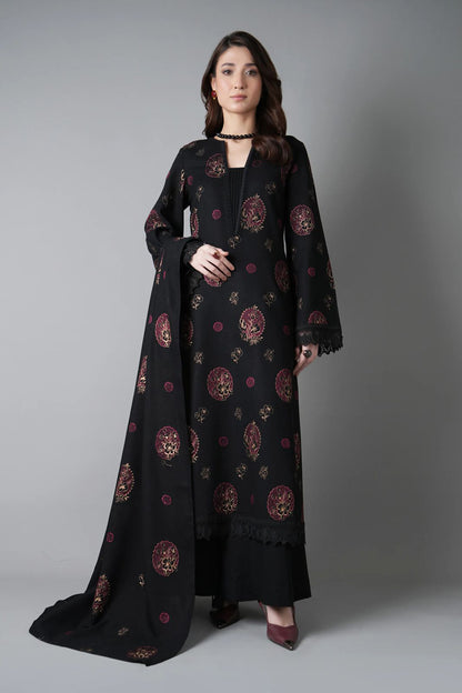 Bareeze 3PC Embroidered Dhanak Suit with Embroidered Shwal -BS2146