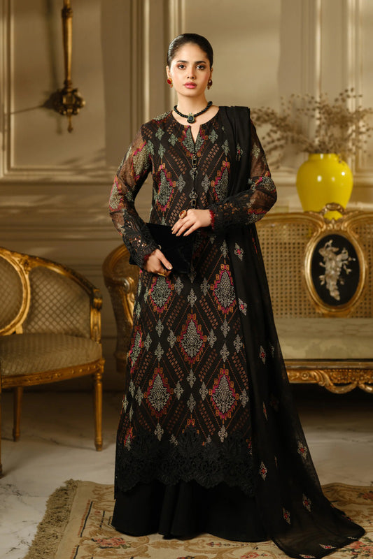 Bareeze 3PC Embroidered Lawn Suit with Embroidered chiffon Dupatta -BS2261