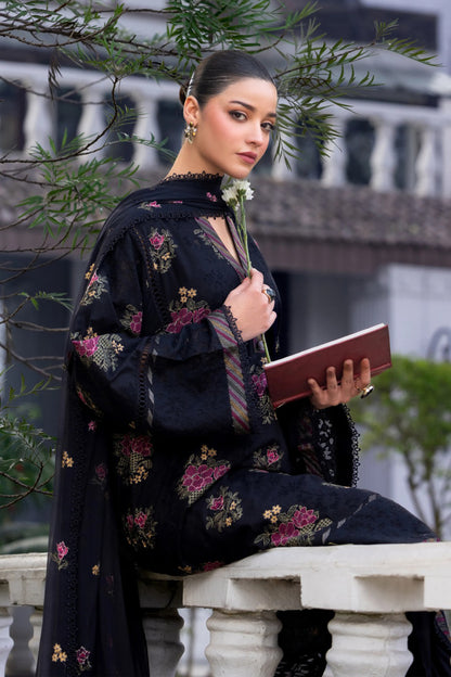Bareeze 3PC Embroidered Lawn Suit with Embroidered chiffon Dupatta -BS2255