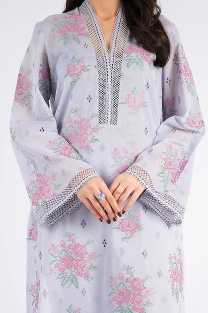 Bareeze Embroidered Lawn 3pc with Embroidered Crinkle Chiffon dupatta- BS2296