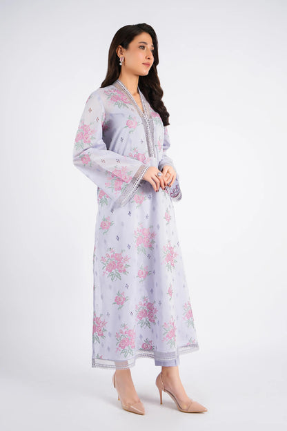 Bareeze Embroidered Lawn 3pc with Embroidered Crinkle Chiffon dupatta- BS2296