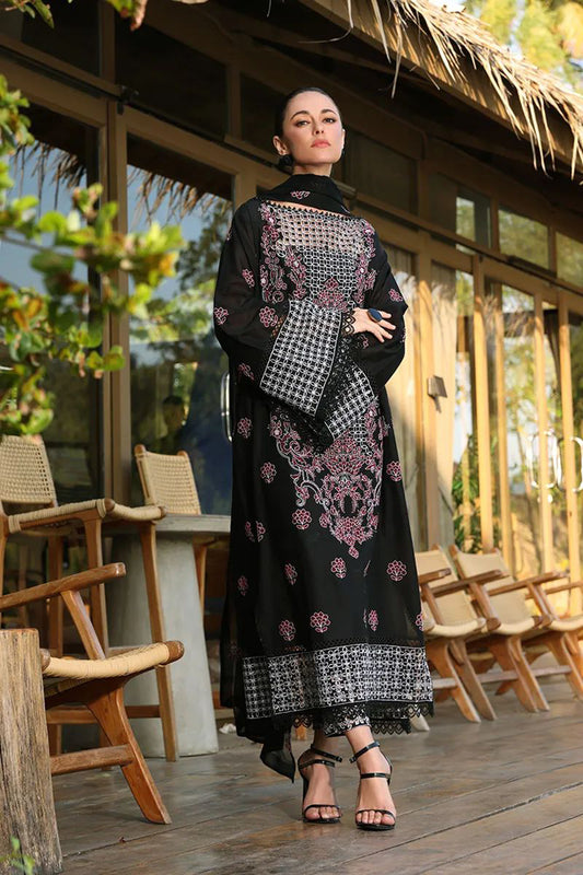 Bareeze 3PC Embroidered karandi Suit with Embroidered Shwal -BS2074