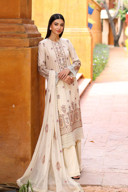 Bareeze Embroidered Lawn 3pc with Embroidered Chiffon Dupatta - BS1859
