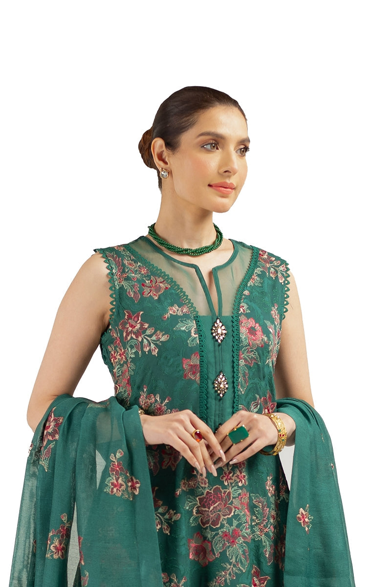 Bareeze Embroidered Lawn 3pc with Embroidered Chiffon Dupatta- BS1895