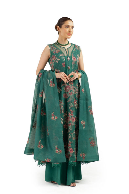 Bareeze Embroidered Lawn 3pc with Embroidered Chiffon Dupatta- BS1895